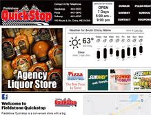 Tablet Screenshot of fieldstonequickstop.com